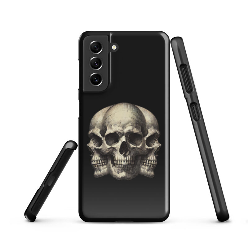 Dreifacher Totenschädel Snapcase Samsung®-Hülle – Accessoires – klamottn.de
