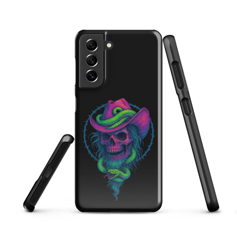 Schädelcowboy mit Schlange Snapcase Samsung®-Hülle – Accessoires – klamottn.de