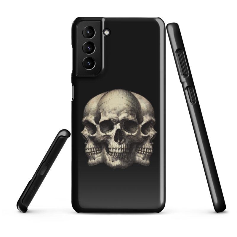 Dreifacher Totenschädel Snapcase Samsung®-Hülle – Accessoires – klamottn.de