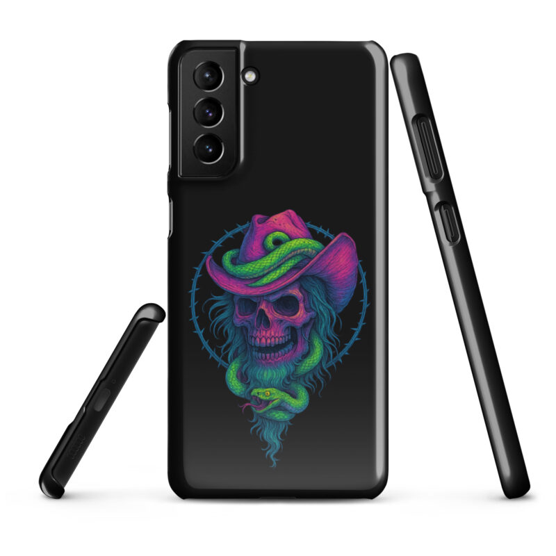 Schädelcowboy mit Schlange Snapcase Samsung®-Hülle – Accessoires – klamottn.de