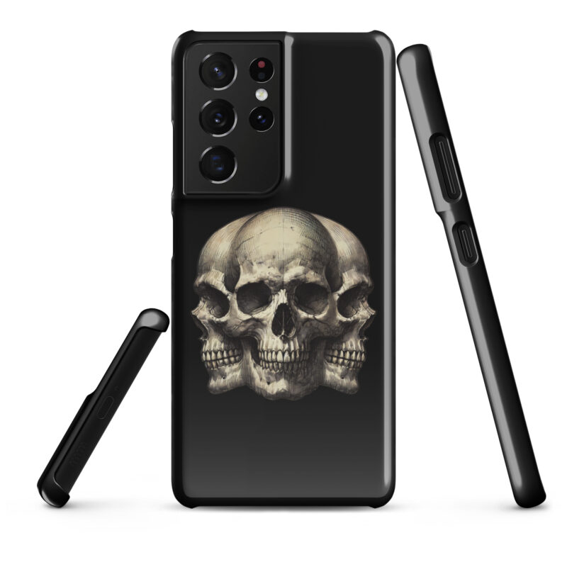 Dreifacher Totenschädel Snapcase Samsung®-Hülle – Accessoires – klamottn.de