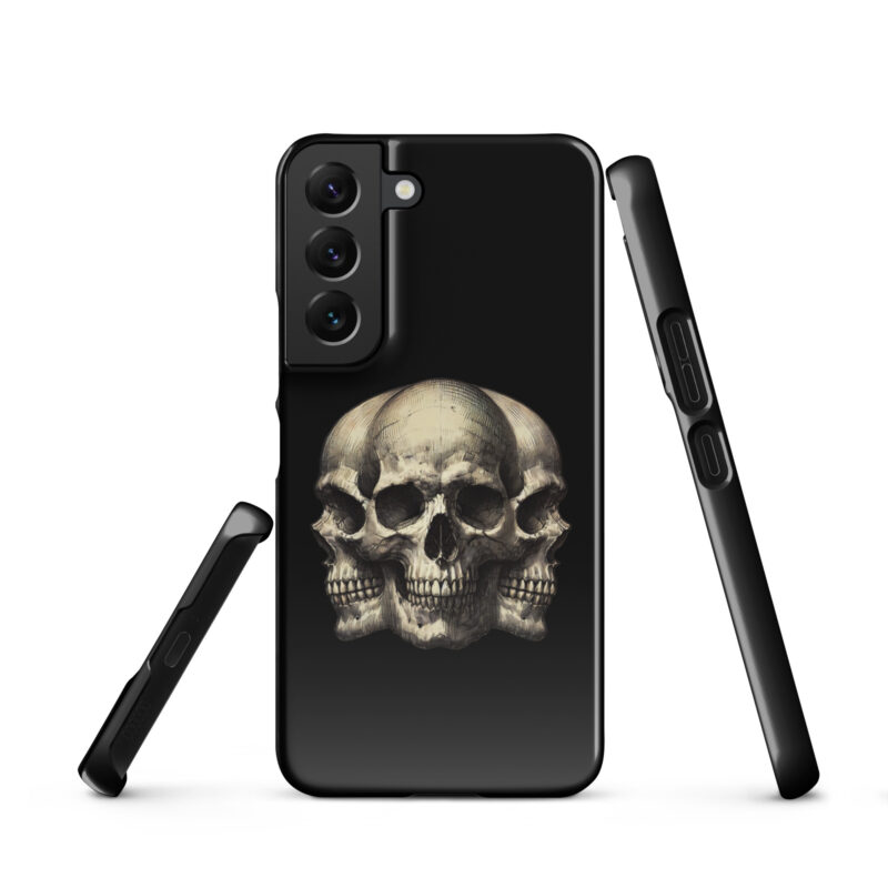 Dreifacher Totenschädel Snapcase Samsung®-Hülle – Accessoires – klamottn.de