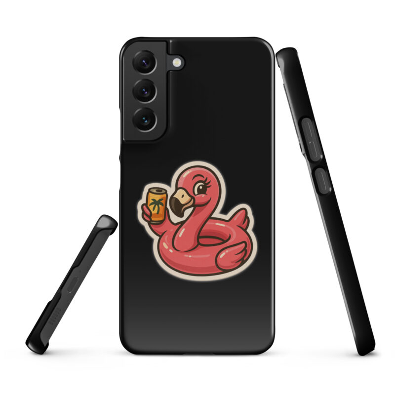 Flamingo mit Sommerdrink Snapcase Samsung®-Hülle – Accessoires – klamottn.de