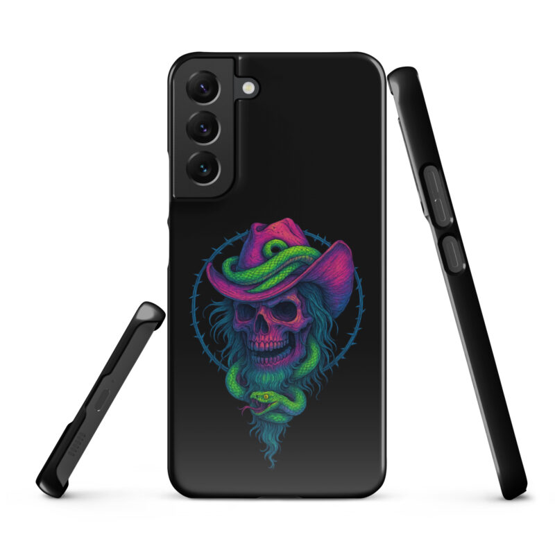 Schädelcowboy mit Schlange Snapcase Samsung®-Hülle – Accessoires – klamottn.de