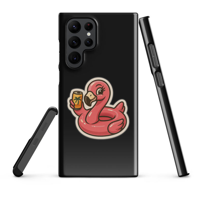 Flamingo mit Sommerdrink Snapcase Samsung®-Hülle – Accessoires – klamottn.de