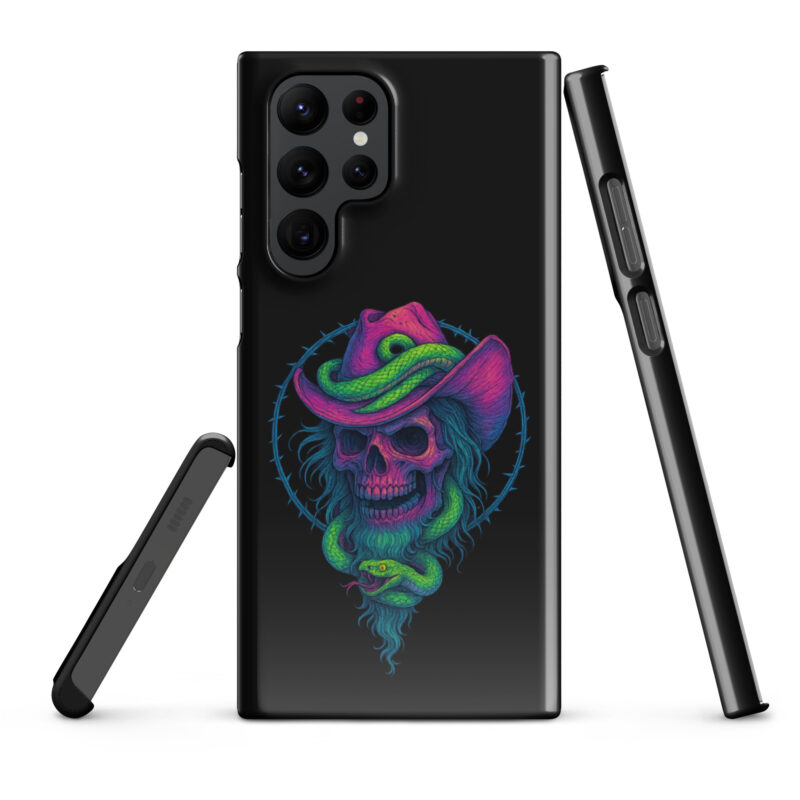Schädelcowboy mit Schlange Snapcase Samsung®-Hülle – Accessoires – klamottn.de