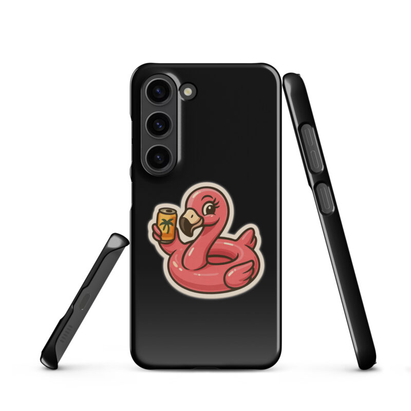 Flamingo mit Sommerdrink Snapcase Samsung®-Hülle – Accessoires – klamottn.de