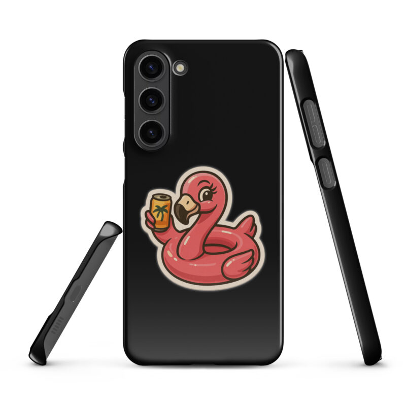 Flamingo mit Sommerdrink Snapcase Samsung®-Hülle – Accessoires – klamottn.de