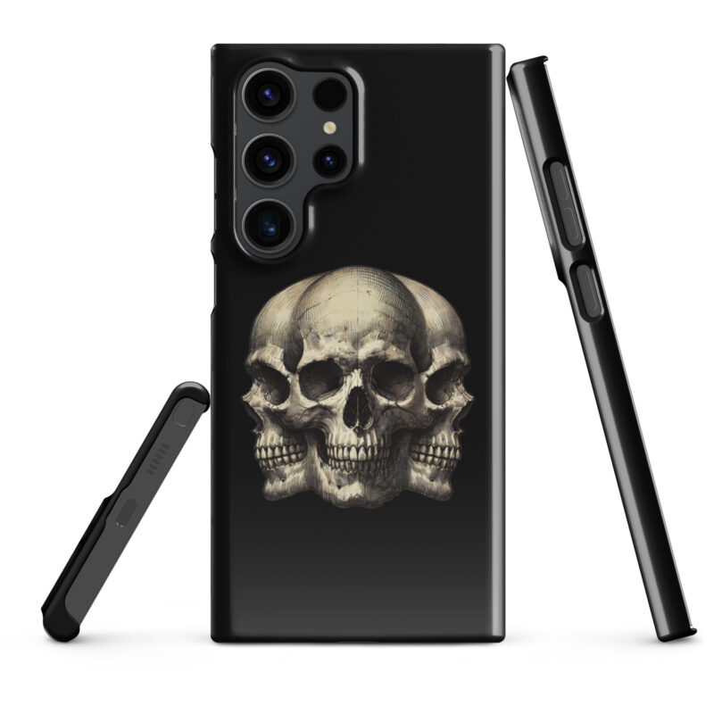 Dreifacher Totenschädel Snapcase Samsung®-Hülle – Accessoires – klamottn.de