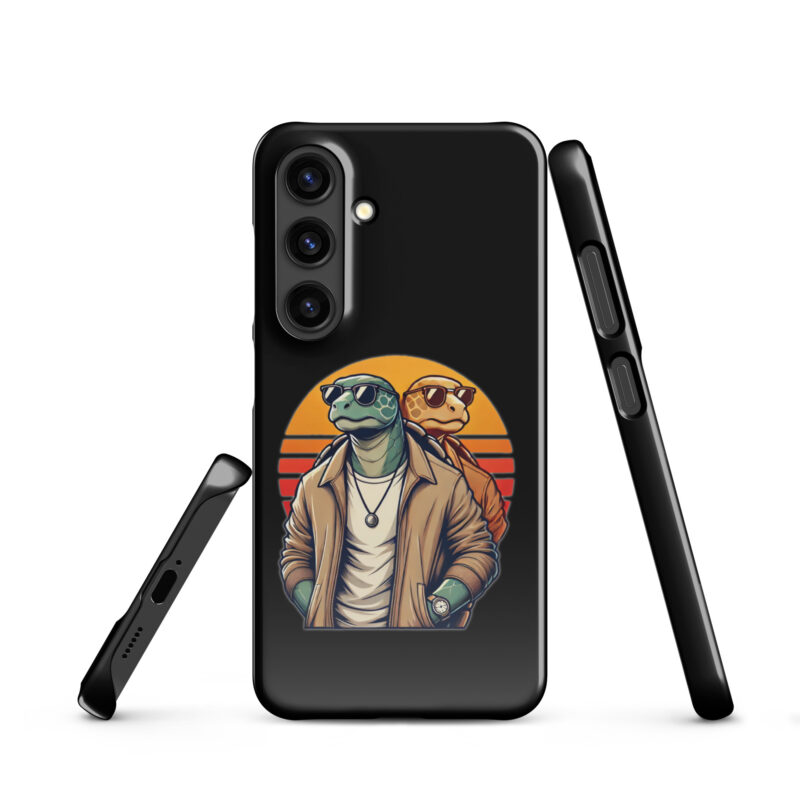 Schildkröten im Retro-Sunset-Style Snapcase Samsung®-Hülle – Accessoires – klamottn.de
