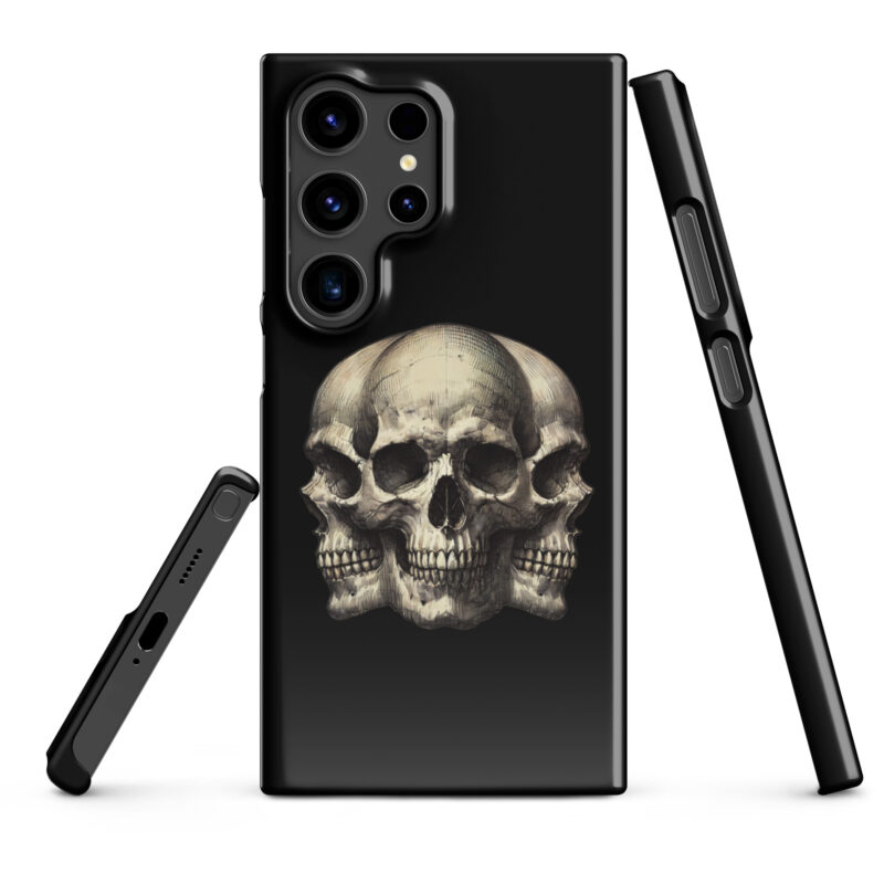 Dreifacher Totenschädel Snapcase Samsung®-Hülle – Accessoires – klamottn.de