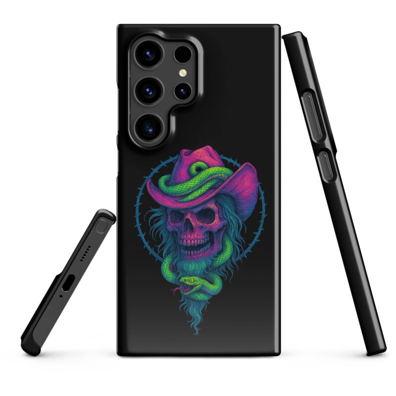 Schädelcowboy mit Schlange Snapcase Samsung®-Hülle – Accessoires – klamottn.de