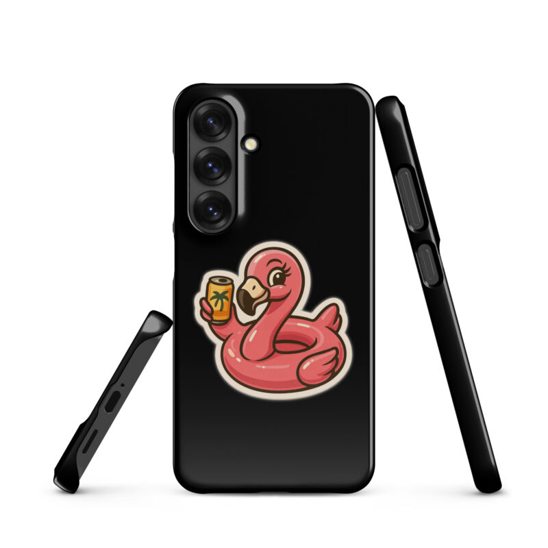 Flamingo mit Sommerdrink Snapcase Samsung®-Hülle – Accessoires – klamottn.de