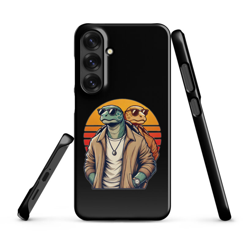 Schildkröten im Retro-Sunset-Style Snapcase Samsung®-Hülle – Accessoires – klamottn.de