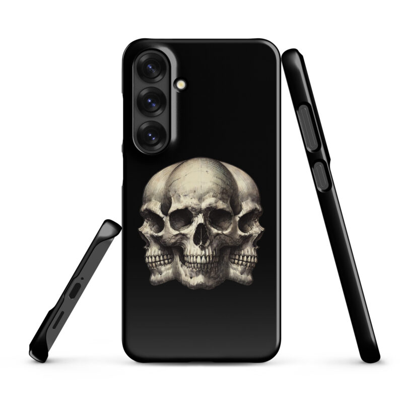 Dreifacher Totenschädel Snapcase Samsung®-Hülle – Accessoires – klamottn.de