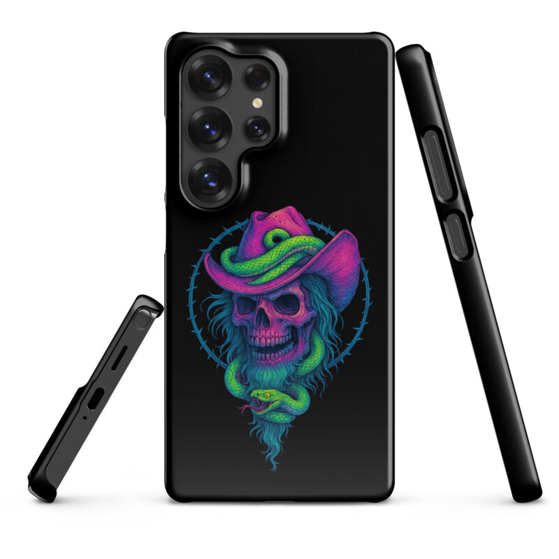 Schädelcowboy mit Schlange Snapcase Samsung®-Hülle – Accessoires – klamottn.de