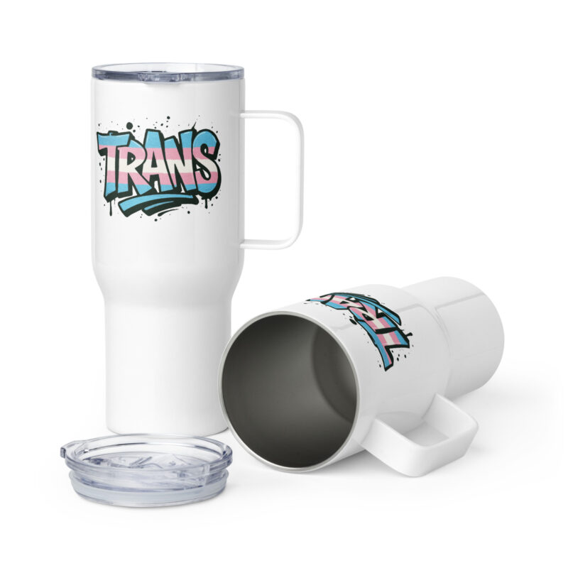 Trans Pride Graffiti Thermobecher – Accessoires – klamottn.de