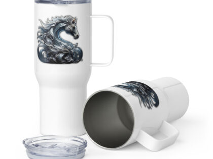 Majestät des silbernen Pferdes Thermobecher – Accessoires – klamottn.de
