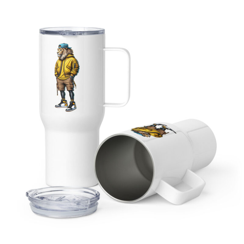 Löwe im Streetwear-Style Thermobecher – Accessoires – klamottn.de