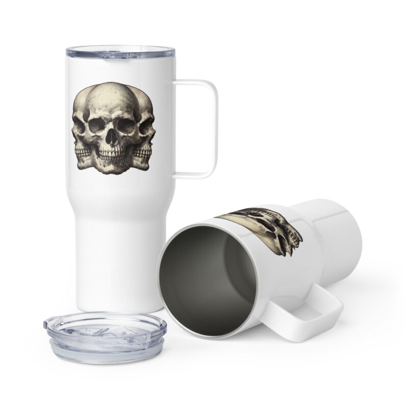 Dreifacher Totenschädel Thermobecher – Accessoires – klamottn.de