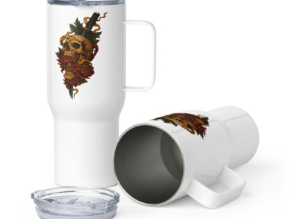 Schädel & Klinge - Das Auge der Vergänglichkeit Thermobecher – Accessoires – klamottn.de