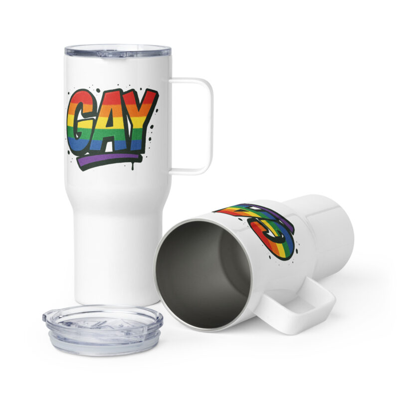 Gay Graffiti Pride Thermobecher – Accessoires – klamottn.de