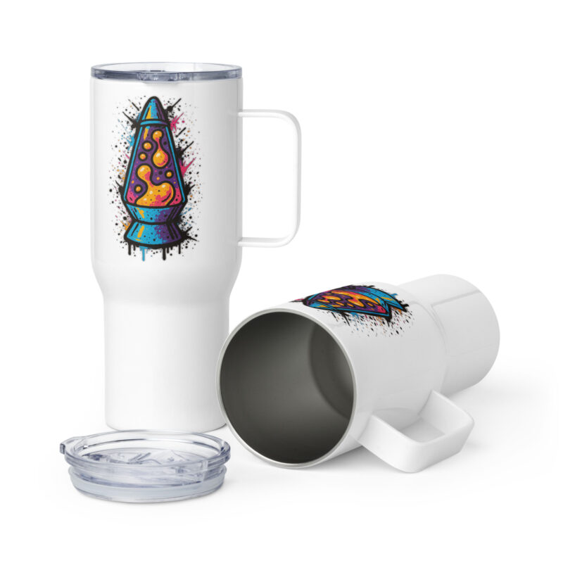 Psychedelische Lavalampen Vibes Thermobecher – Accessoires – klamottn.de