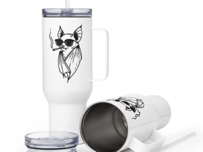 Fledermaus-Vampir Thermobecher – Accessoires – klamottn.de