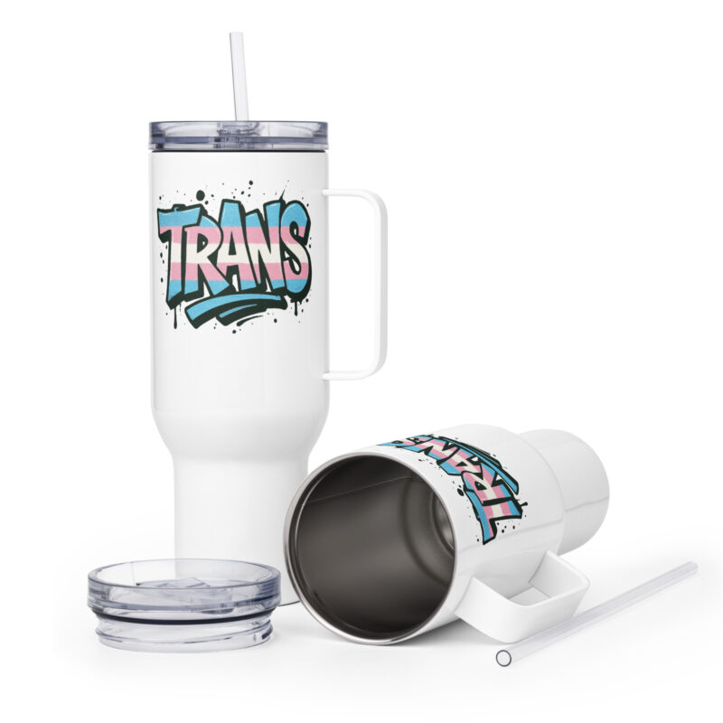Trans Pride Graffiti Thermobecher – Accessoires – klamottn.de