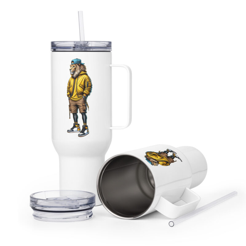 Löwe im Streetwear-Style Thermobecher – Accessoires – klamottn.de