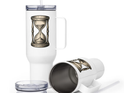 Zeit vergeht Sanduhr Thermobecher – Accessoires – klamottn.de