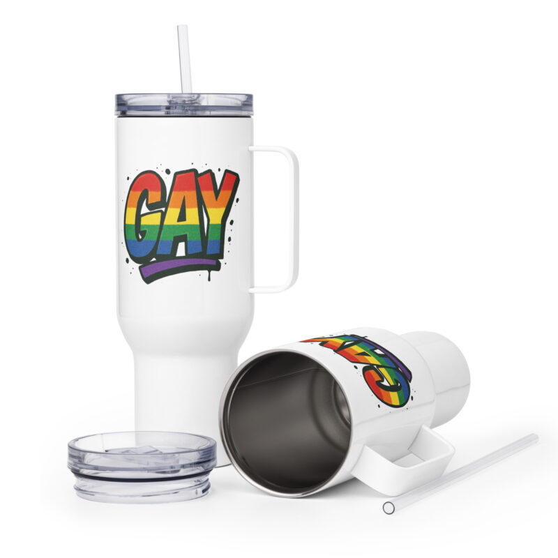 Gay Graffiti Pride Thermobecher – Accessoires – klamottn.de