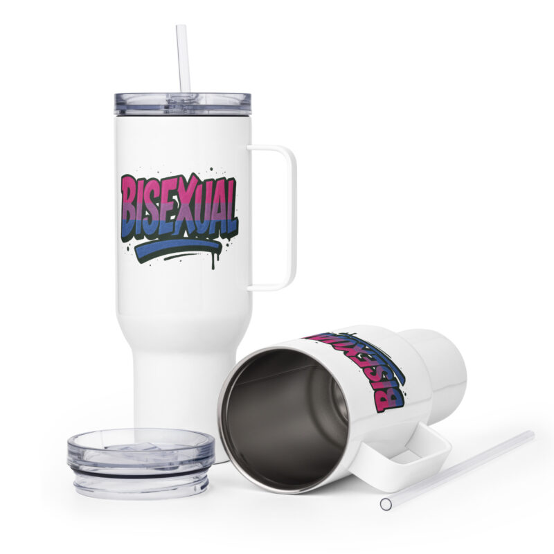 Bisexual Graffiti Statement Thermobecher – Accessoires – klamottn.de