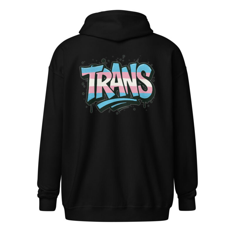 Trans Pride Graffiti Unisex Heavy-Blend Zip Hoodie – Jacken – klamottn.de