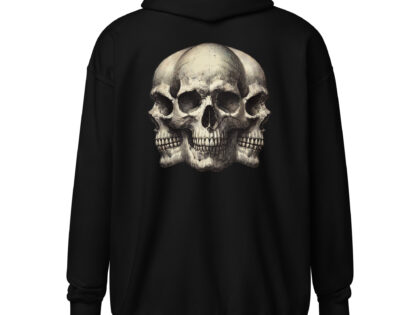 Dreifacher Totenschädel Unisex Heavy-Blend Zip Hoodie – Zip Hoodies – klamottn.de Dreifacher Totenschädel Unisex Heavy-Blend Zip Hoodie – Zip Hoodies – klamottn.de