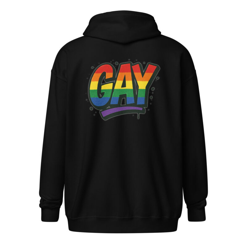 Gay Graffiti Pride Unisex Heavy-Blend Zip Hoodie – Zip Hoodies – klamottn.de