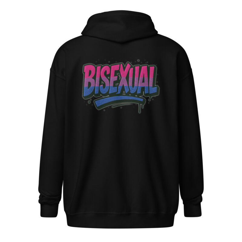 Bisexual Graffiti Statement Unisex Heavy-Blend Zip Hoodie – Zip Hoodies – klamottn.de