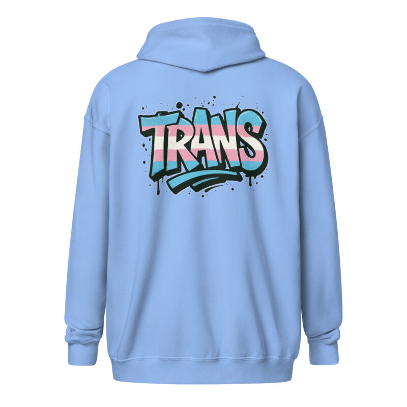 Trans Pride Graffiti Unisex Heavy-Blend Zip Hoodie – Jacken – klamottn.de