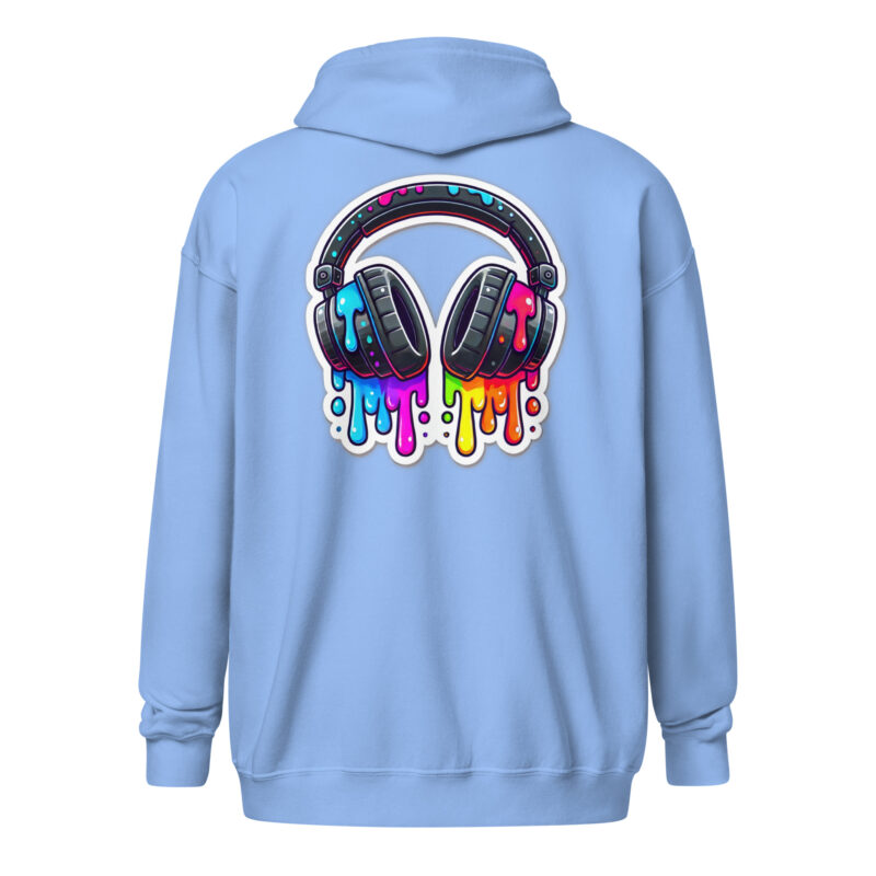 Kopfhörer im Farbrausch Unisex Heavy-Blend Zip Hoodie – Zip Hoodies – klamottn.de