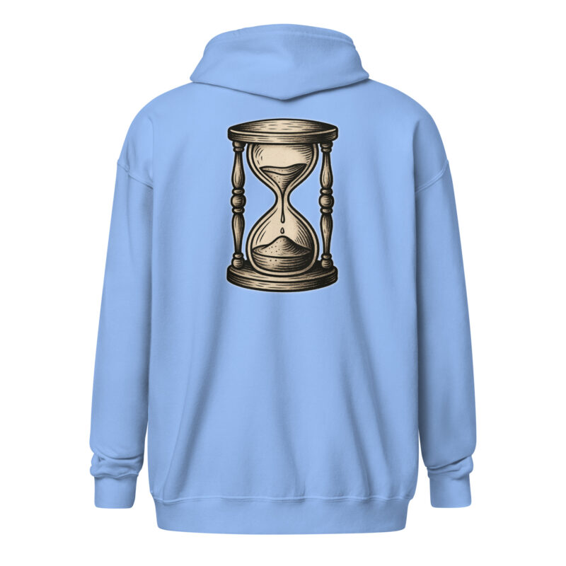 Zeit vergeht Sanduhr Unisex Heavy-Blend Zip Hoodie – Zip Hoodies – klamottn.de