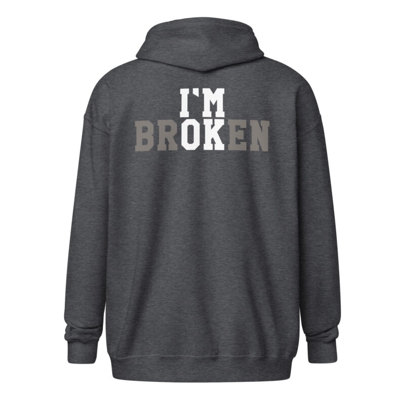 I'm Broken - I'm Ok Unisex Heavy-Blend Zip Hoodie – Jacken – klamottn.de