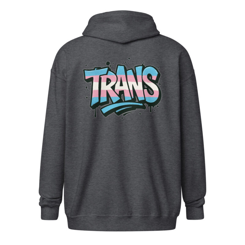 Trans Pride Graffiti Unisex Heavy-Blend Zip Hoodie – Jacken – klamottn.de