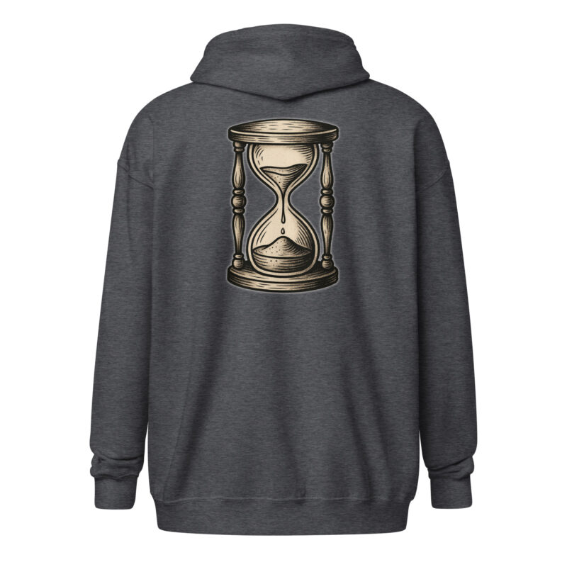 Zeit vergeht Sanduhr Unisex Heavy-Blend Zip Hoodie – Zip Hoodies – klamottn.de