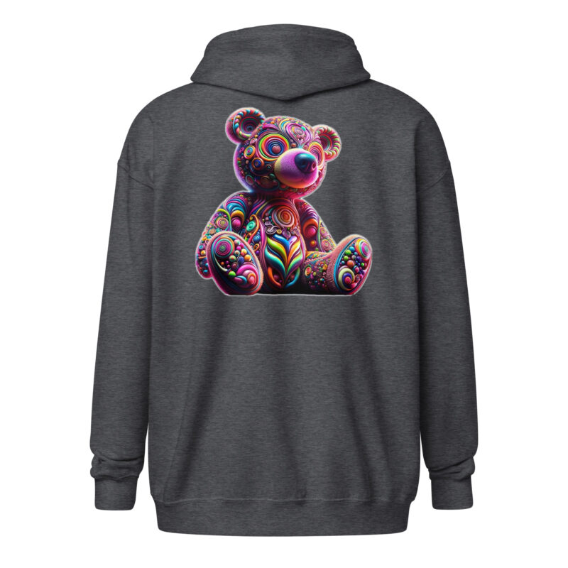 Psychedelic Bär Unisex Heavy-Blend Zip Hoodie – Zip Hoodies – klamottn.de