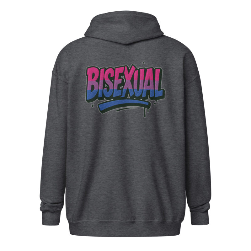 Bisexual Graffiti Statement Unisex Heavy-Blend Zip Hoodie – Zip Hoodies – klamottn.de