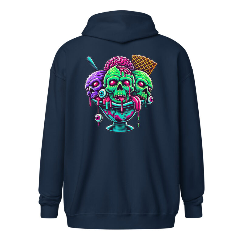 Zombie-Sundae Unisex Heavy-Blend Zip Hoodie – Jacken – klamottn.de