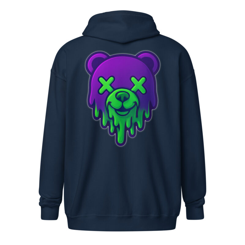 Toxic Bear Vibes Unisex Heavy-Blend Zip Hoodie – Jacken – klamottn.de