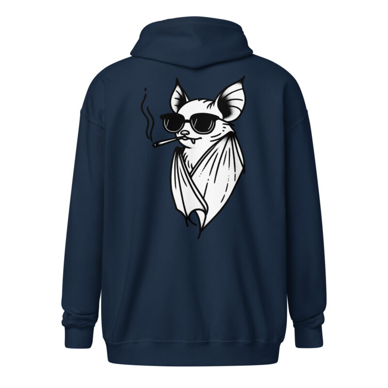 Fledermaus-Vampir Unisex Heavy-Blend Zip Hoodie – Jacken – klamottn.de