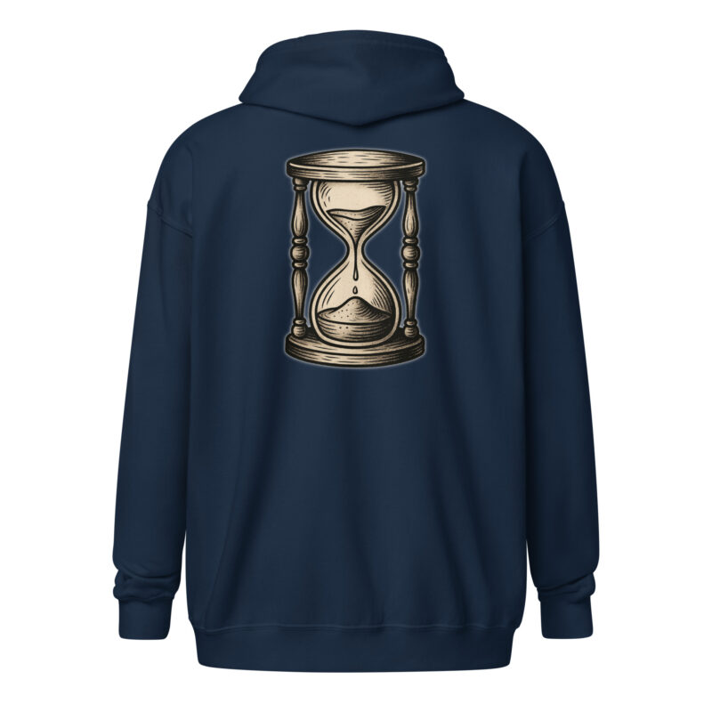 Zeit vergeht Sanduhr Unisex Heavy-Blend Zip Hoodie – Zip Hoodies – klamottn.de
