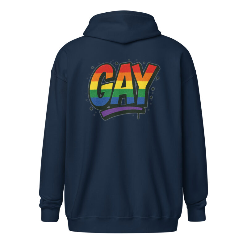 Gay Graffiti Pride Unisex Heavy-Blend Zip Hoodie – Zip Hoodies – klamottn.de